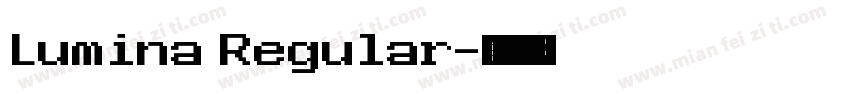Lumina Regular字体转换